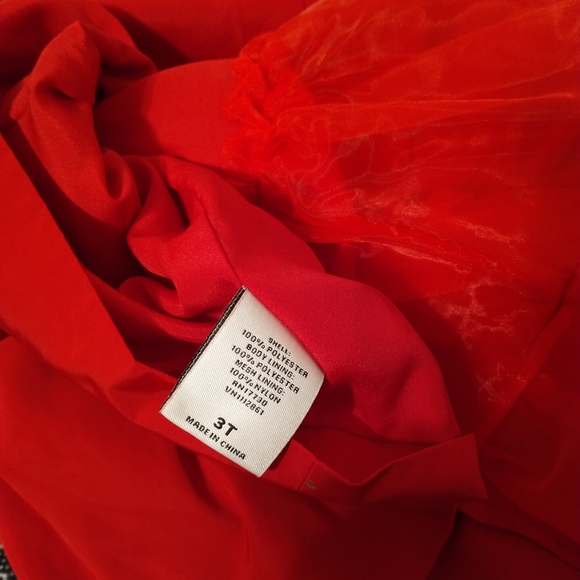 Jason Wu Neiman Marcus Lace Trim Dress Red 3T - Picture 4 of 11